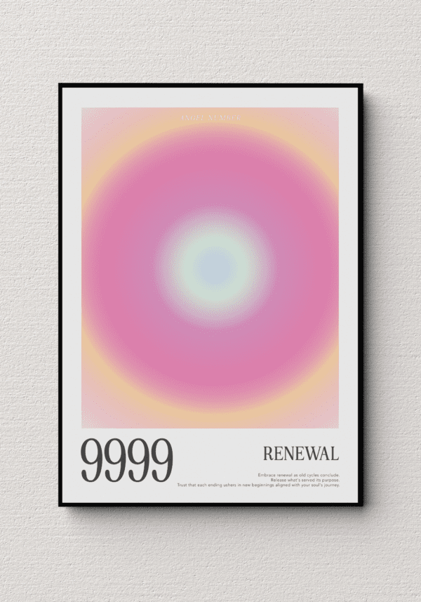 Plakat z Anielską Liczbą 9999