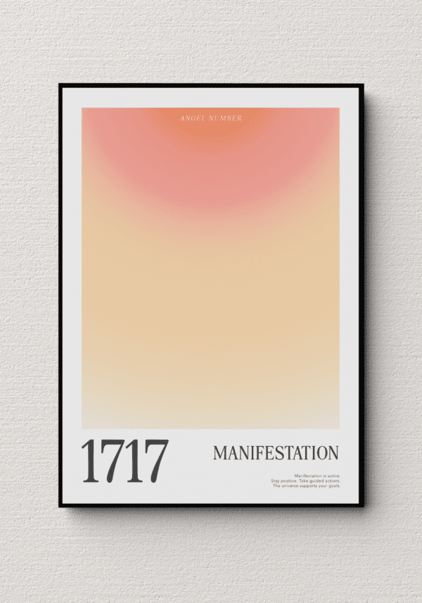 Plakat z Anielską Liczbą 1717
