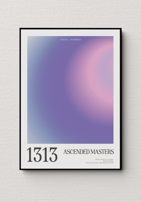 Plakat z Anielską Liczbą 1313