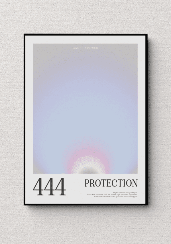Plakat z Anielską Liczbą 444