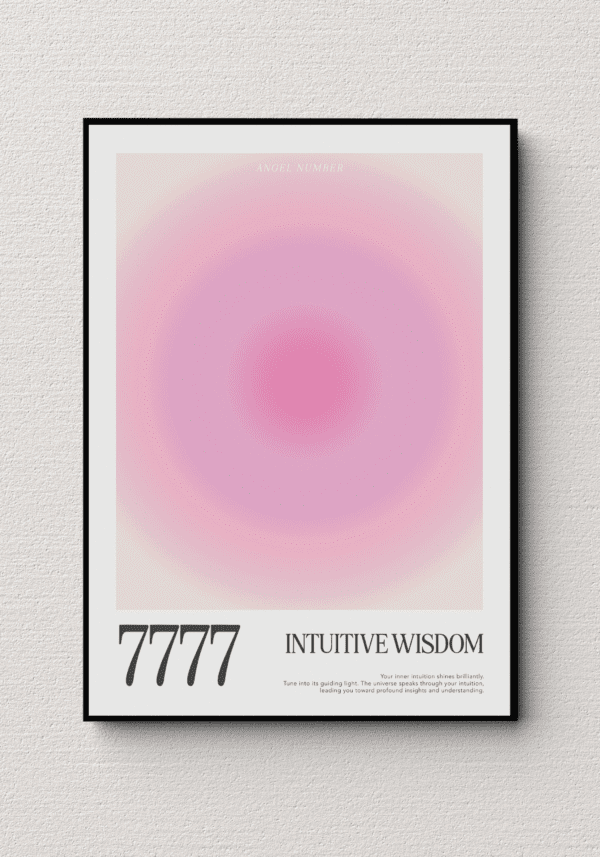 Plakat z Anielską Liczbą 7777