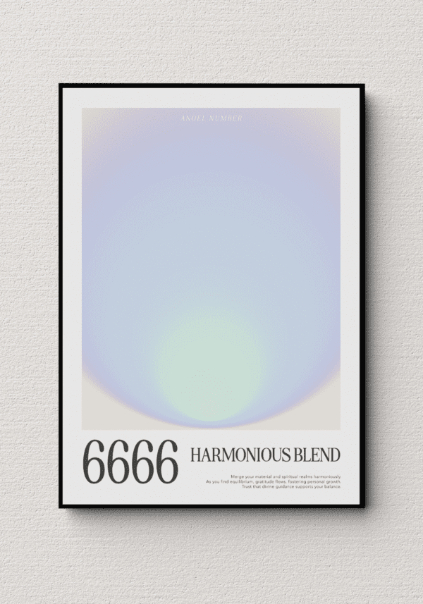 Plakat z Anielską Liczbą 6666